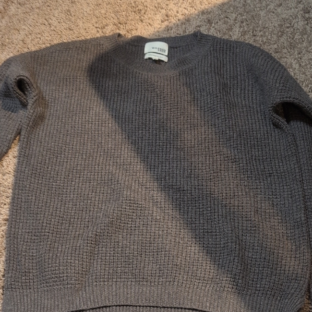 Wilfred Charcoal Gray Crew Neck Sweater